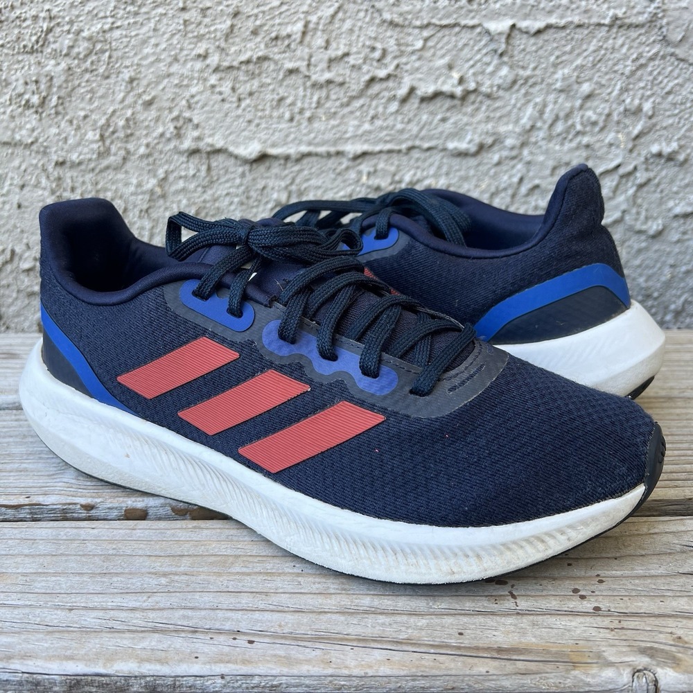 adidas Shoes Men Size 8 Runfalcon 3.0 Legend Ink Cloud White Blue Road Running